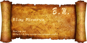 Blay Minerva névjegykártya